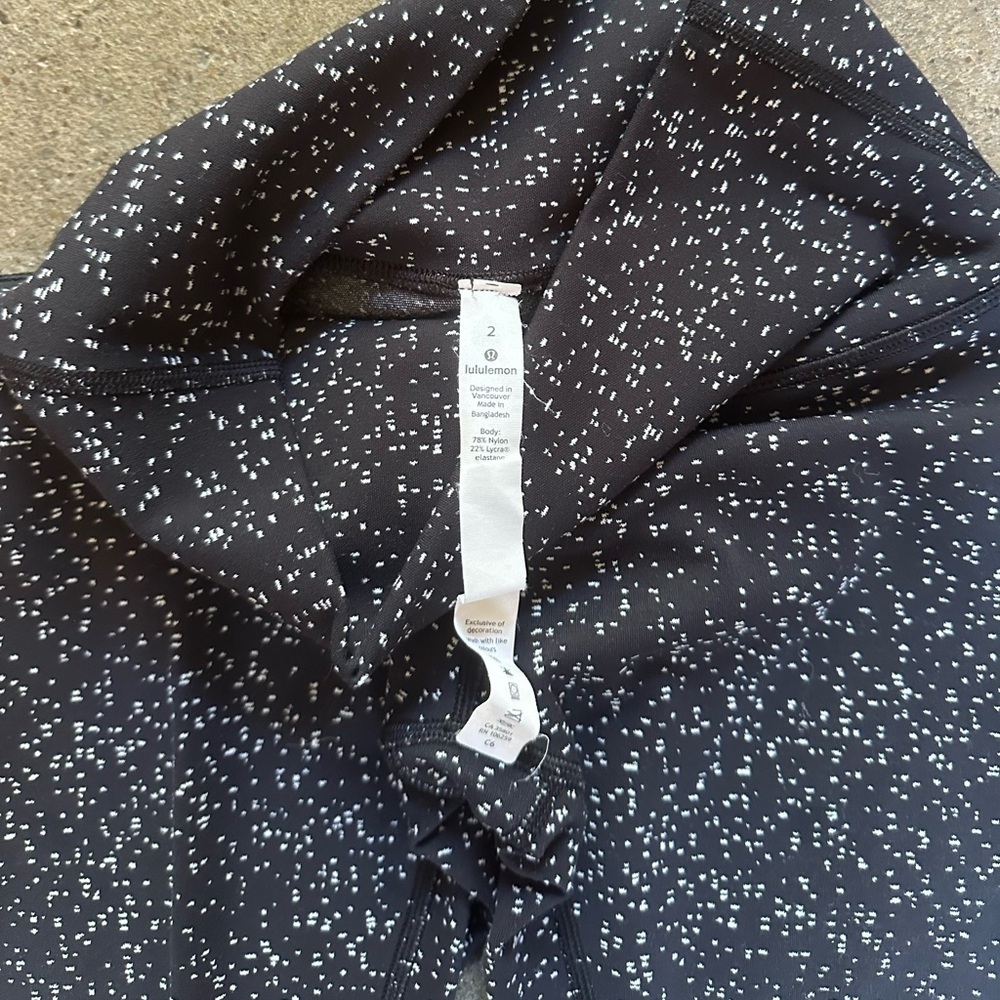 Lululemon Wunder Under High Rise Tight 25" Magnetized Jacquard Black White Sz 2 - Picture 8 of 10